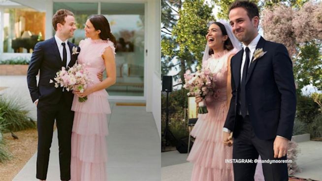 Mandy Moore heiratet ganz in Pink