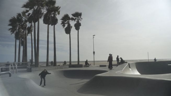 Der weltbekannte Skaterpark von Venice Beach
