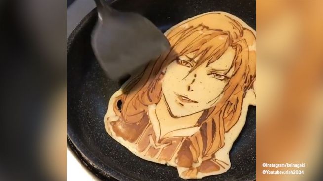 Mangas aus der Pfanne: Japaner malt mit Pancake-Teig