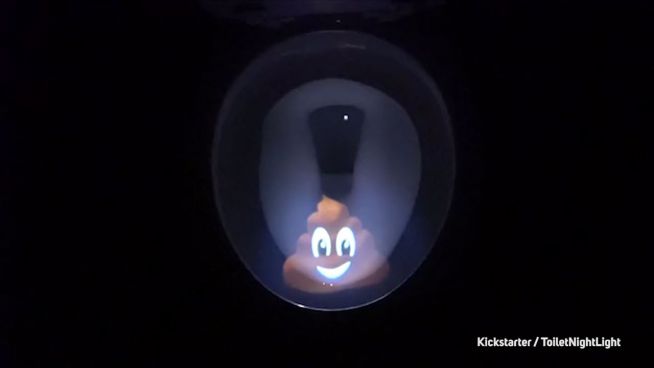 Erleuchteter Thron: Projektor-Spaß auf der Toilette