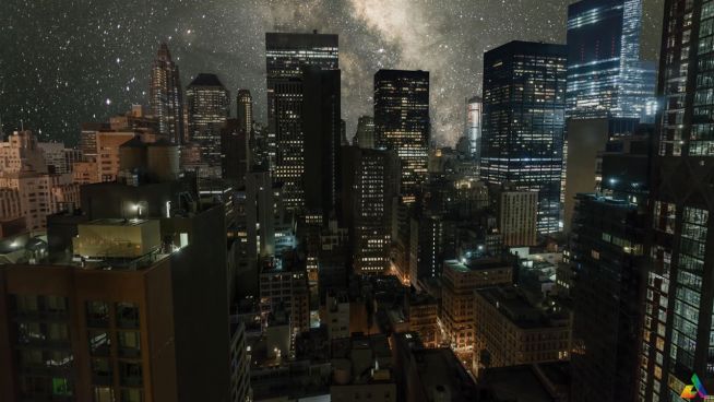Der Himmel über New York: Zeitraffer der Skyline