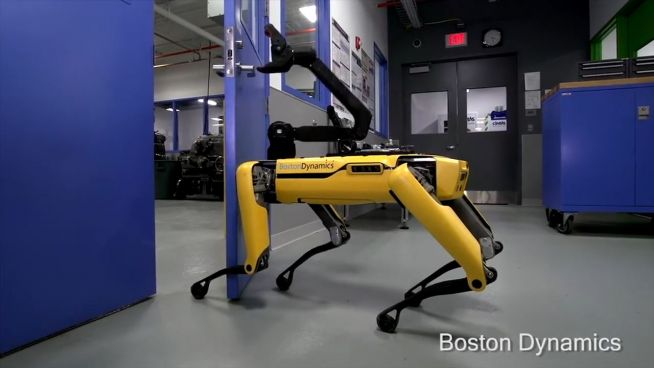 Sehr wohlerzogen: Roboter öffnen sich gegenseitig Türen