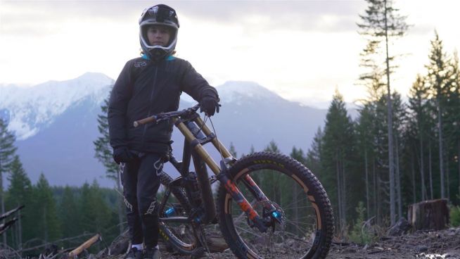 Jung und extrem: der 14-jährige Mountainbiker