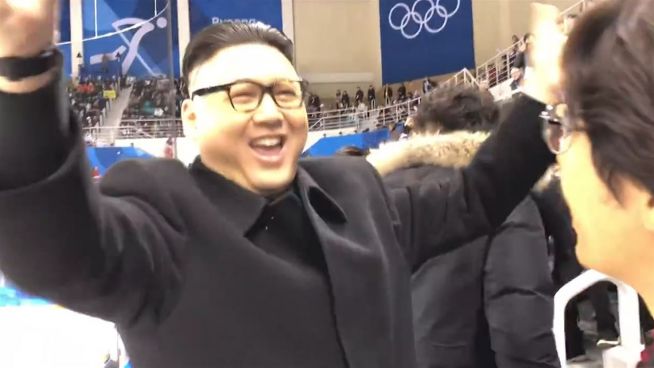 Jubel und Wut: Fake-Kim-Jong-un bei Olympia