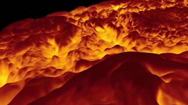 Eiskalte Hölle: 3D-Animation des Nordpols auf Jupiter