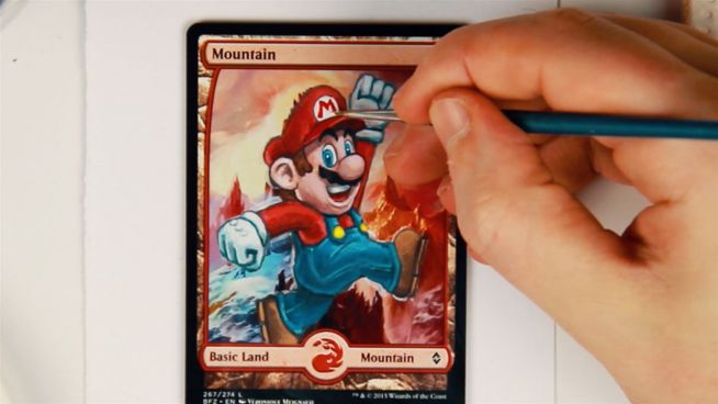 Personalisierte Magic-Karte: Super Mario