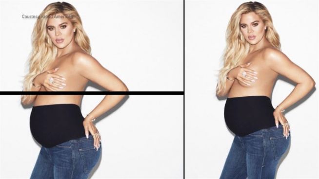 Khloe oben ohne: Kardashian macht Werbung für Jeans
