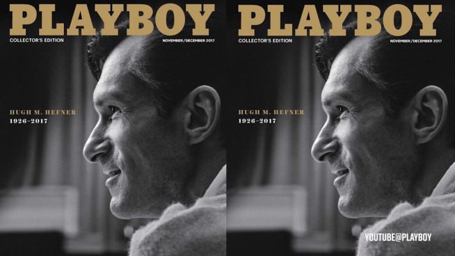 Premiere: Hugh Hefner auf dem neuen Playboy-Cover