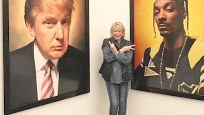Werbewirksam: Martha Stewart zeigt Trump Mittelfinger