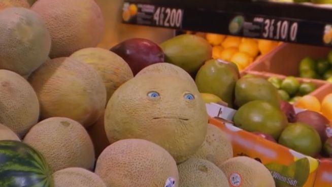 Schrecksekunde im Supermarkt: Das Obst kann sprechen