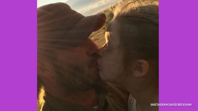 Lächerlich: Beckhams Kuss erntet böse Kommentare