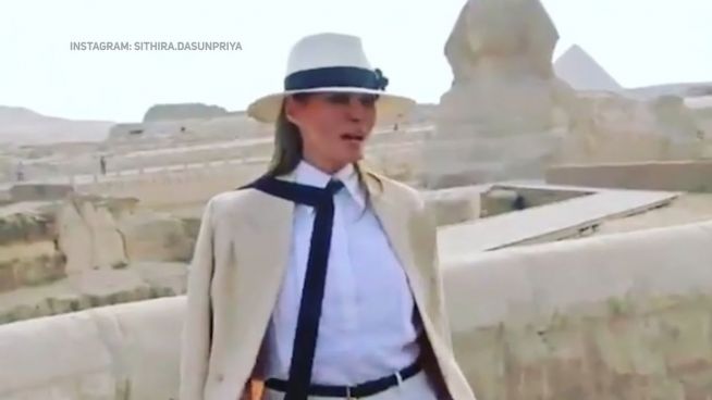 Melania Trumps Outfit sorgt für viel Gelächter auf Twitter